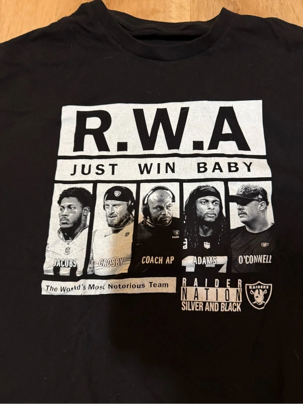Raider Nation - RWA Raiders With Attitude 2XL T-Shirt - Picture 1 of 4